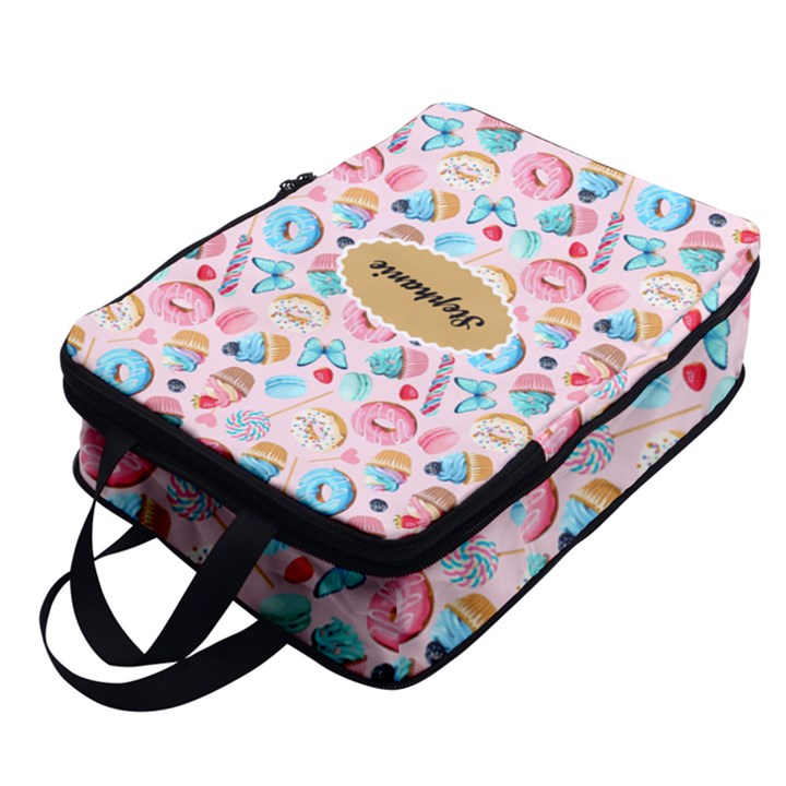 Custom Icecream Dessert Name Any Text Full Print Foldable Shoe Storage Bag