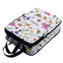 Custom Hand Drawn Floral Name Any Text Full Print Foldable Shoe Storage Bag View1