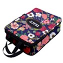 Custom Floral Name Any Text Full Print Foldable Shoe Storage Bag View1